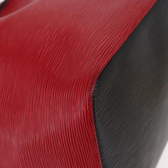 LOUIS VUITTON Epi Petit Noe Shoulder Bag Bicolor Black Red - Picture 8 of 15